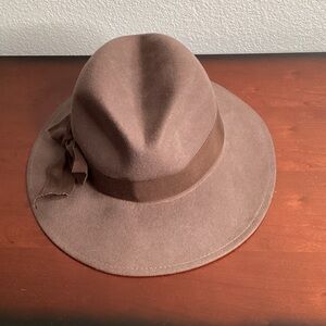 Doeskin Vintage Fedora Brown Hat 100% Wool